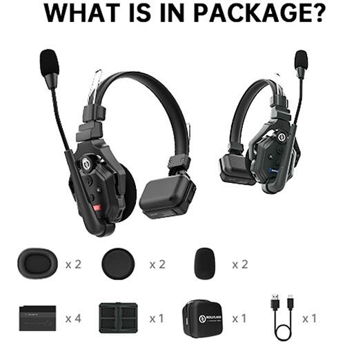 Hollyland Solidcom C1-2S Full Duplex Wireless Intercom System with 2 Headsets