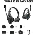 Hollyland Solidcom C1-2S Full Duplex Wireless Intercom System with 2 Headsets