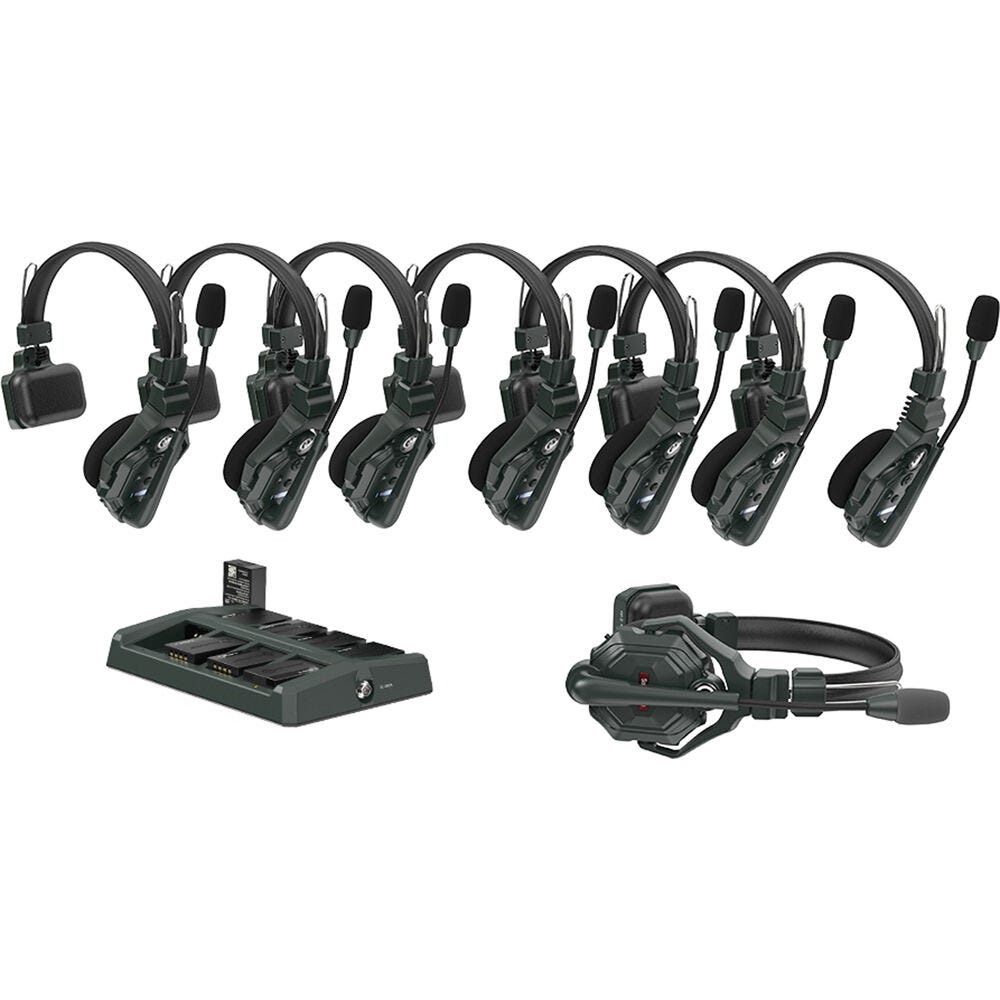 Hollyland Solidcom C1-8S Full-Duplex Wireless DECT Intercom System with 8