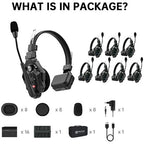 Hollyland Solidcom C1-8S Full-Duplex Wireless DECT Intercom System with 8