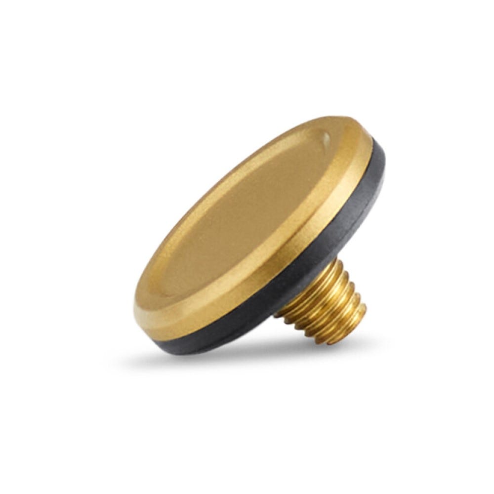 LEICA Soft Release Button, brass, blasted finish 