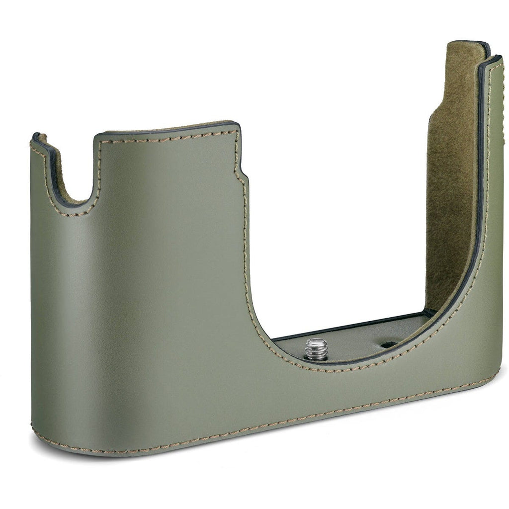 Leica Halfcase Q3, leather, olive green 