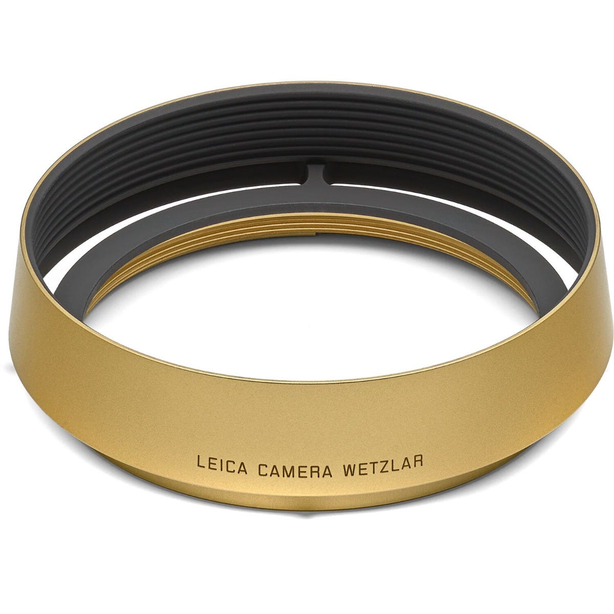 LEICA Lens Hood, round, brass, blasted finish 