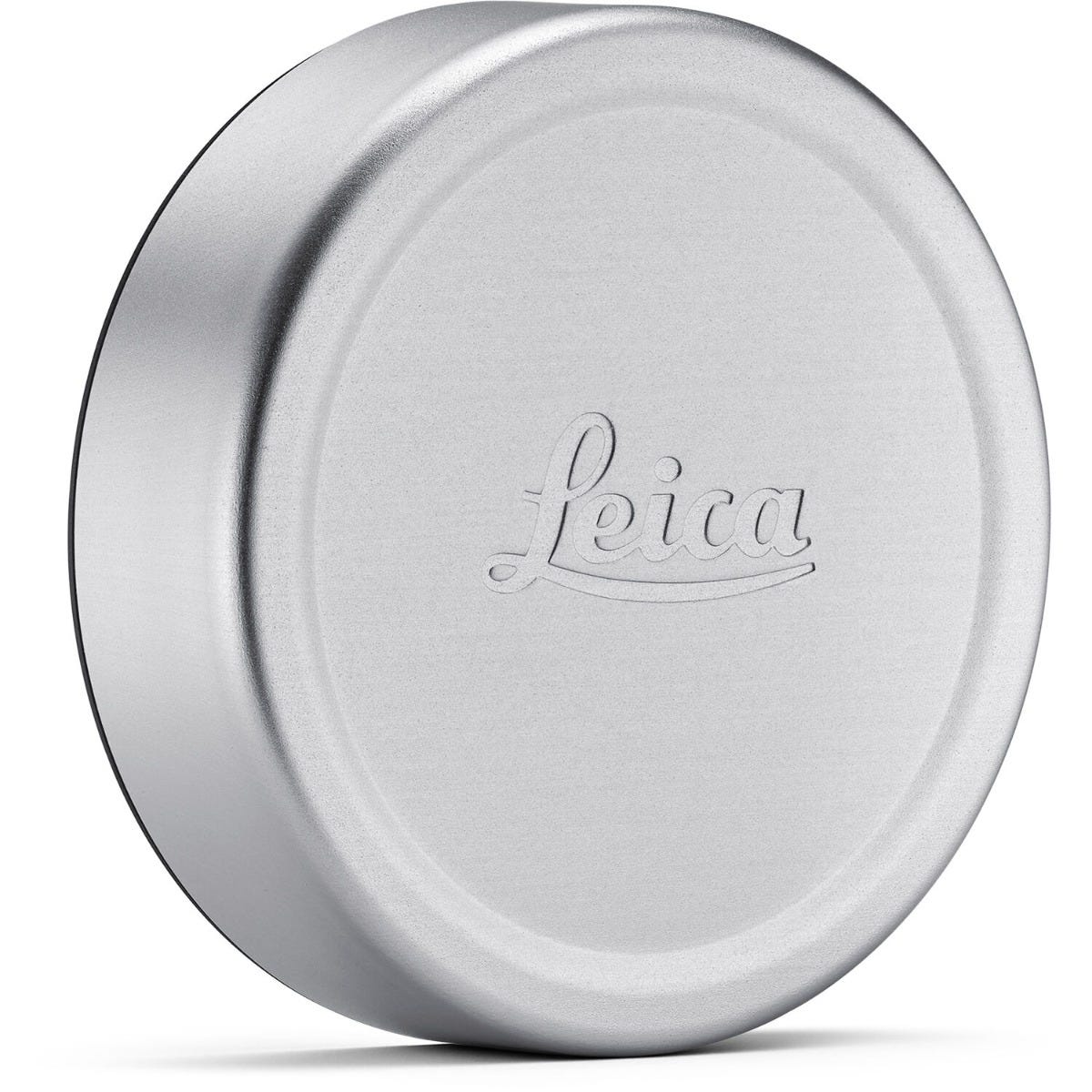 LEICA Lens cap Q, E49, aluminium, silver anodized finish