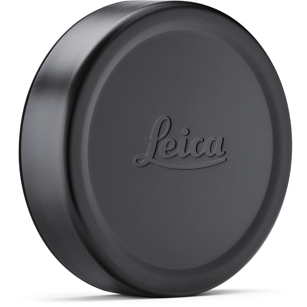 LEICA Lens cap Q, E49, aluminium, black anodized finish