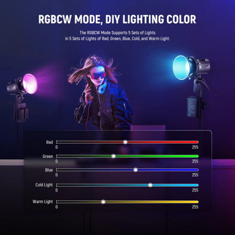 NEEWER MS60C RGB LED Video Light with App Control v2