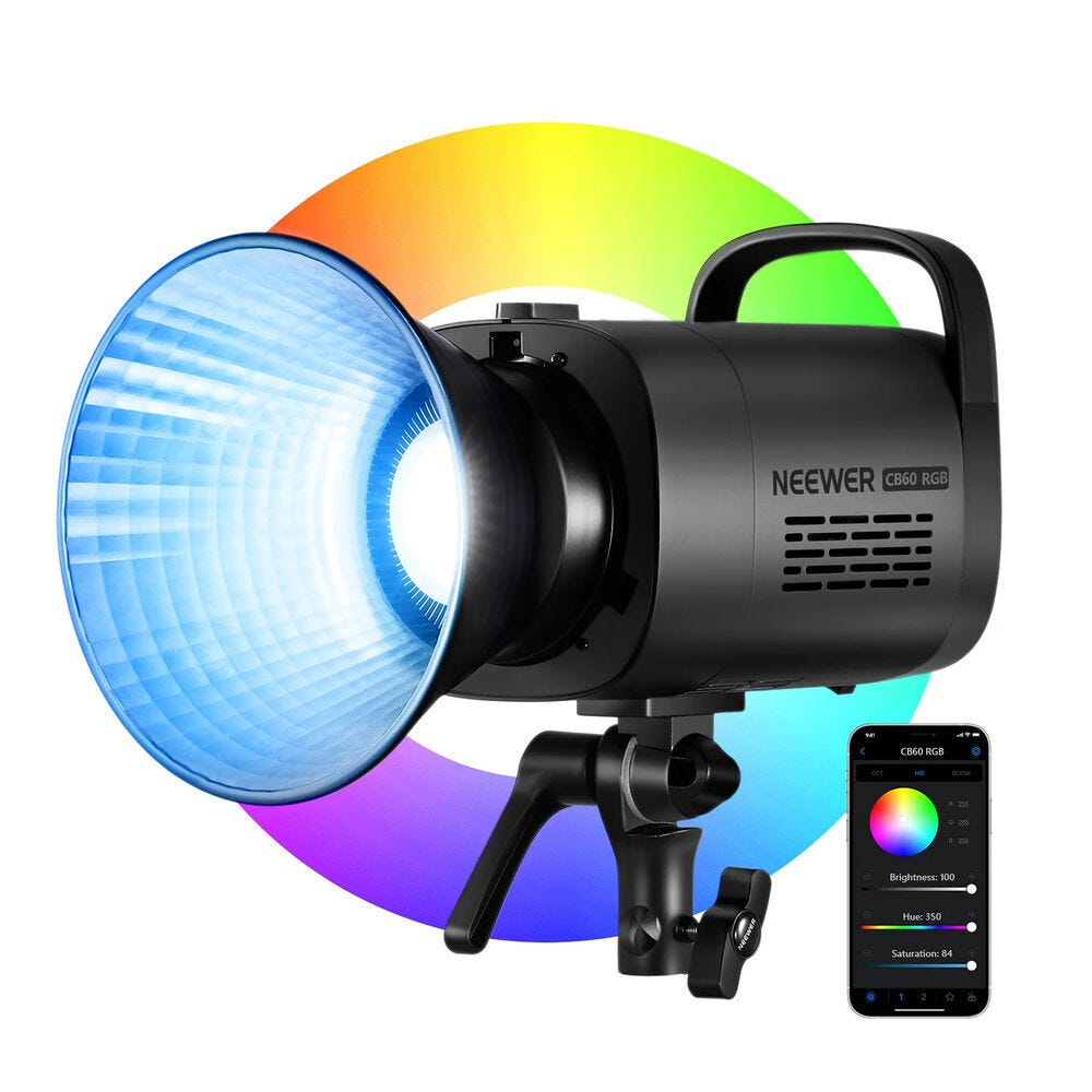 NEEWER CB60 RGB LED Video Light with App Control