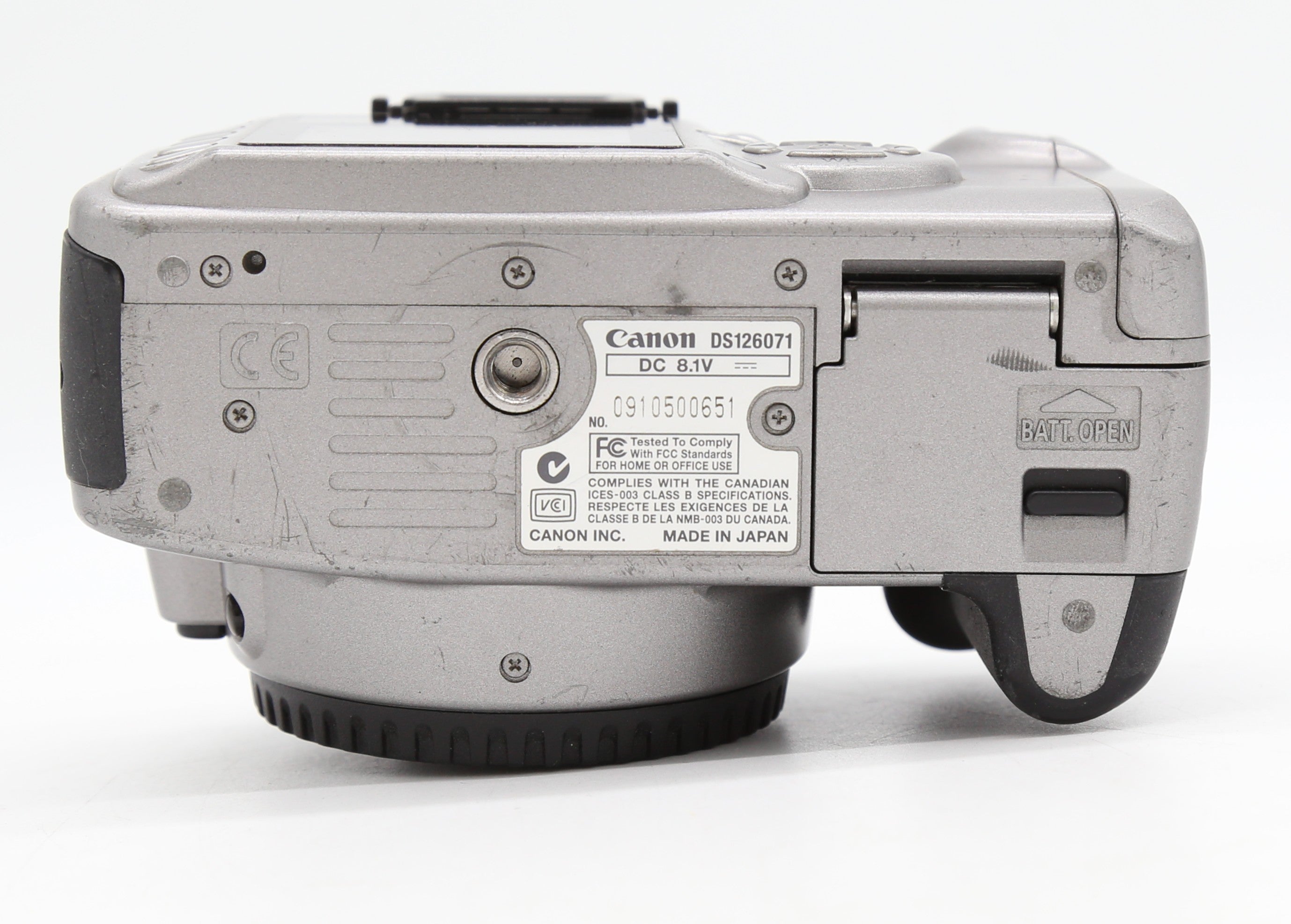 Used Canon EOS Kiss DSLR Body Only SN:0910500651