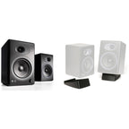 Audioengine A5+ Wireless Bookshelf Speakers with DS2 Speaker Stands (Black)