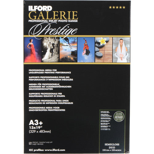 ILFORD Galerie Semi Gloss Duo 250gsm 250micron - 11mil 25 Sheets A3+