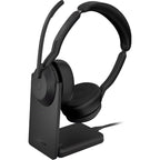 Jabra Evolve2 55 UC USB-C Stereo Bluetooth Headset with Stand