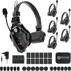 Hollyland Solidcom C1-6S Full Duplex Wireless Intercom System with 6 Headsets