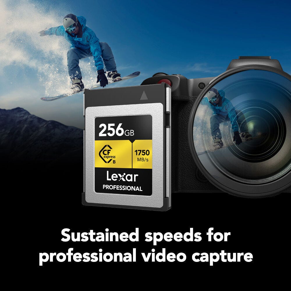 Lexar Professional Gold PRO Series CFexpress Type B Card - 256GB