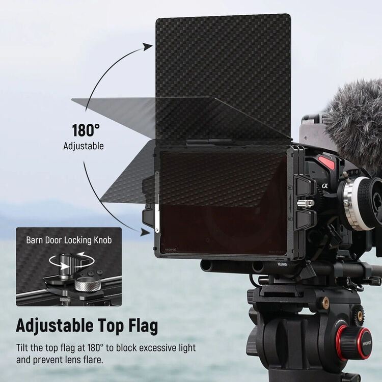 NEEWER PG002 Mini Mattebox with 4x5.65 Filter Tray & 67/72/77/82 Adapter Ring
