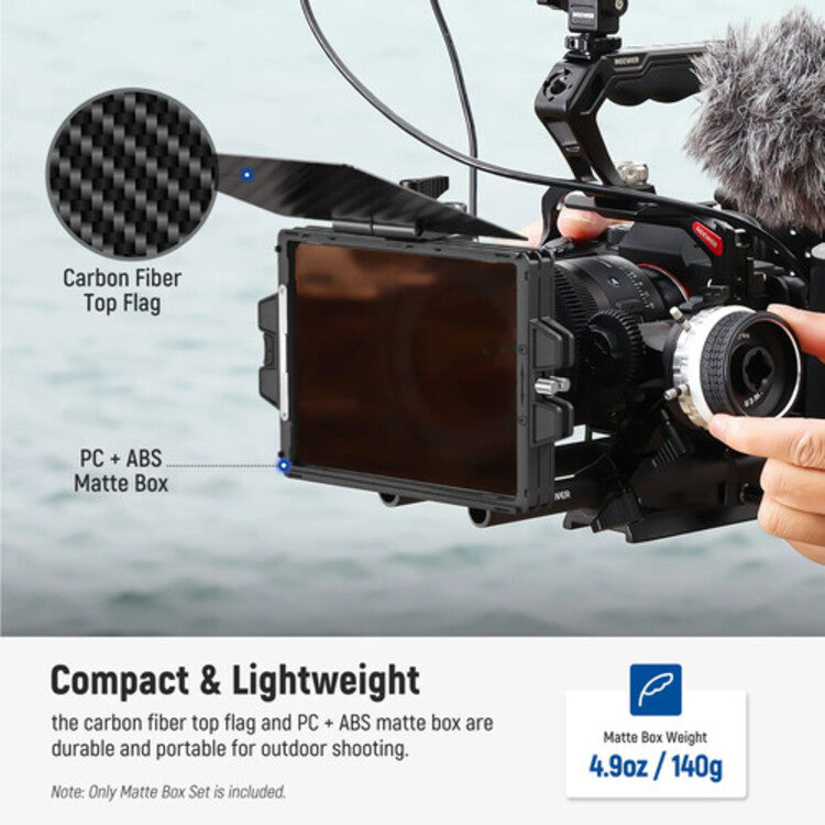 NEEWER PG002 Mini Mattebox with 4x5.65 Filter Tray & 67/72/77/82 Adapter Ring