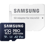 Samsung 128GB PRO Ultimate UHS-I microSDXC Card with SD Adapter 