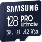 Samsung 128GB PRO Ultimate UHS-I microSDXC Card with SD Adapter 