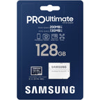 Samsung 128GB PRO Ultimate UHS-I microSDXC Card with SD Adapter 