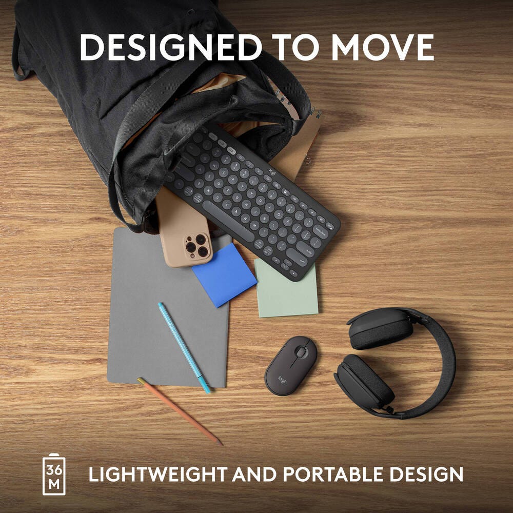 Logitech K380s Pebble Keys 2 (Tonal Graphite)