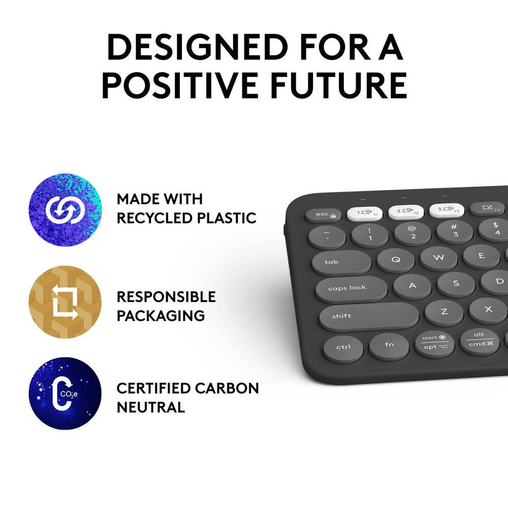 Logitech K380s Pebble Keys 2 (Tonal Graphite)
