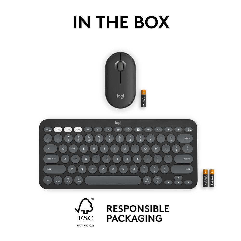 Logitech Pebble 2 Combo for MAC (Tonal Graphite)