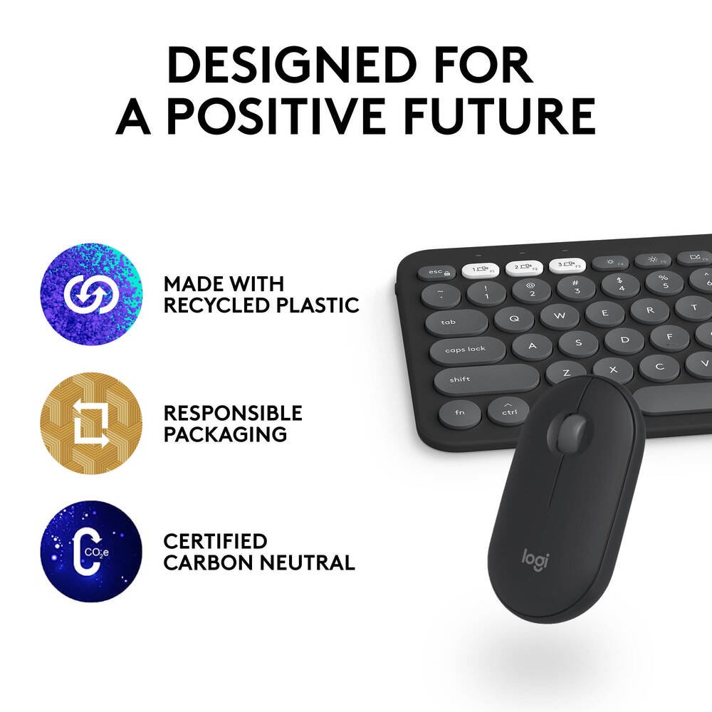 Logitech Pebble 2 Combo for MAC (Tonal Graphite)