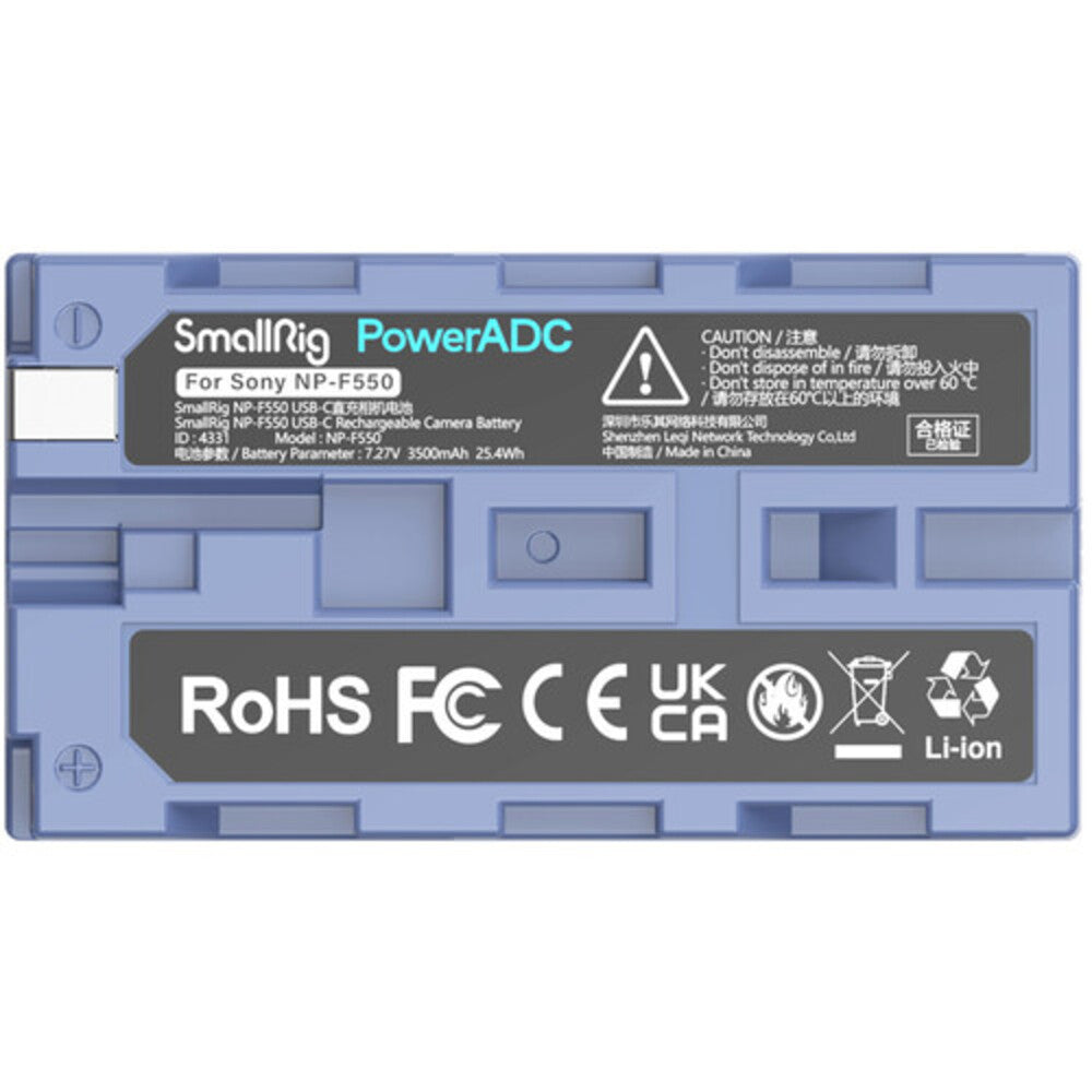 SmallRig NP-F550 USB-C Rechargeable Camera Battery 4331