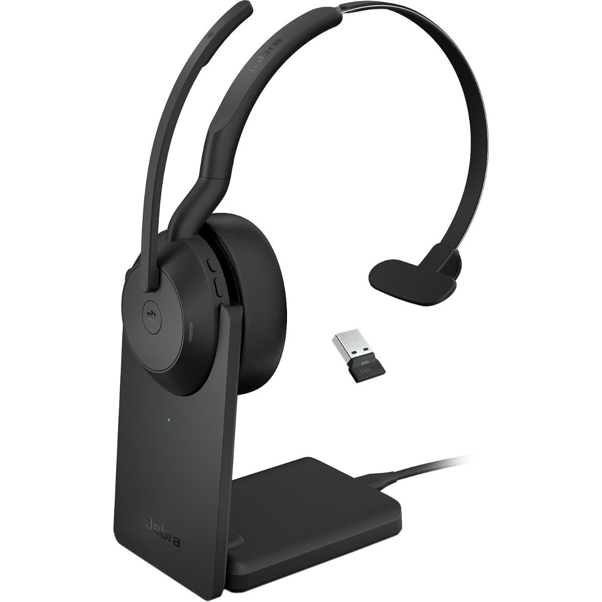 Jabra Evolve2 55 UC USB-A Mono Bluetooth Headset with Stand