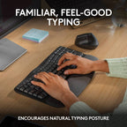 Logitech Wave Keys Wireless Ergonomic Keyboard (Graphite)