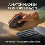 Logitech Wave Keys Wireless Ergonomic Keyboard (Graphite)