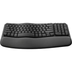 Logitech Wave Keys Wireless Ergonomic Keyboard (Graphite)