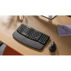 Logitech Wave Keys Wireless Ergonomic Keyboard (Graphite)