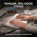 Logitech Wave Keys Wireless Ergonomic Keyboard (Off White)