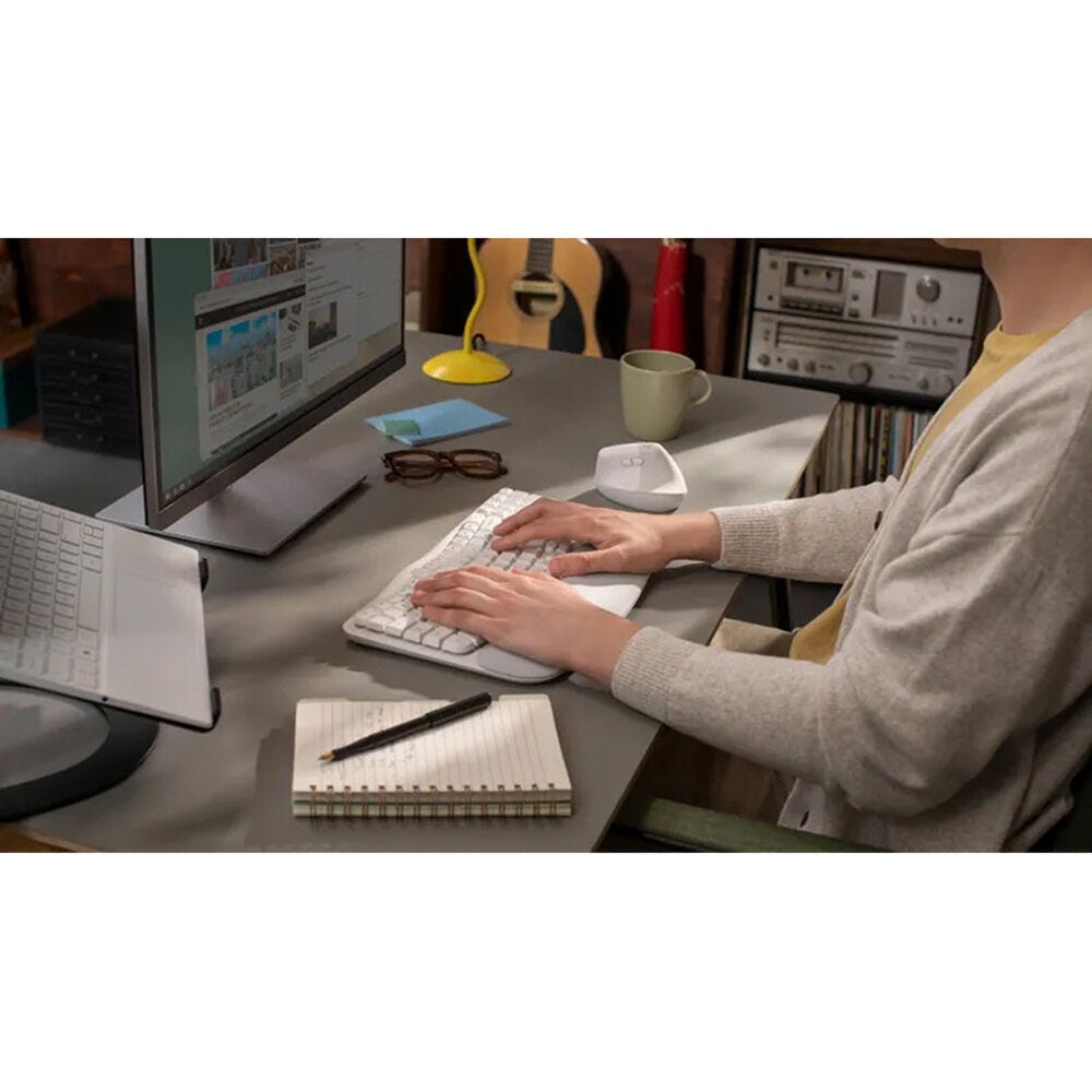 Logitech Wave Keys Wireless Ergonomic Keyboard (Off White)