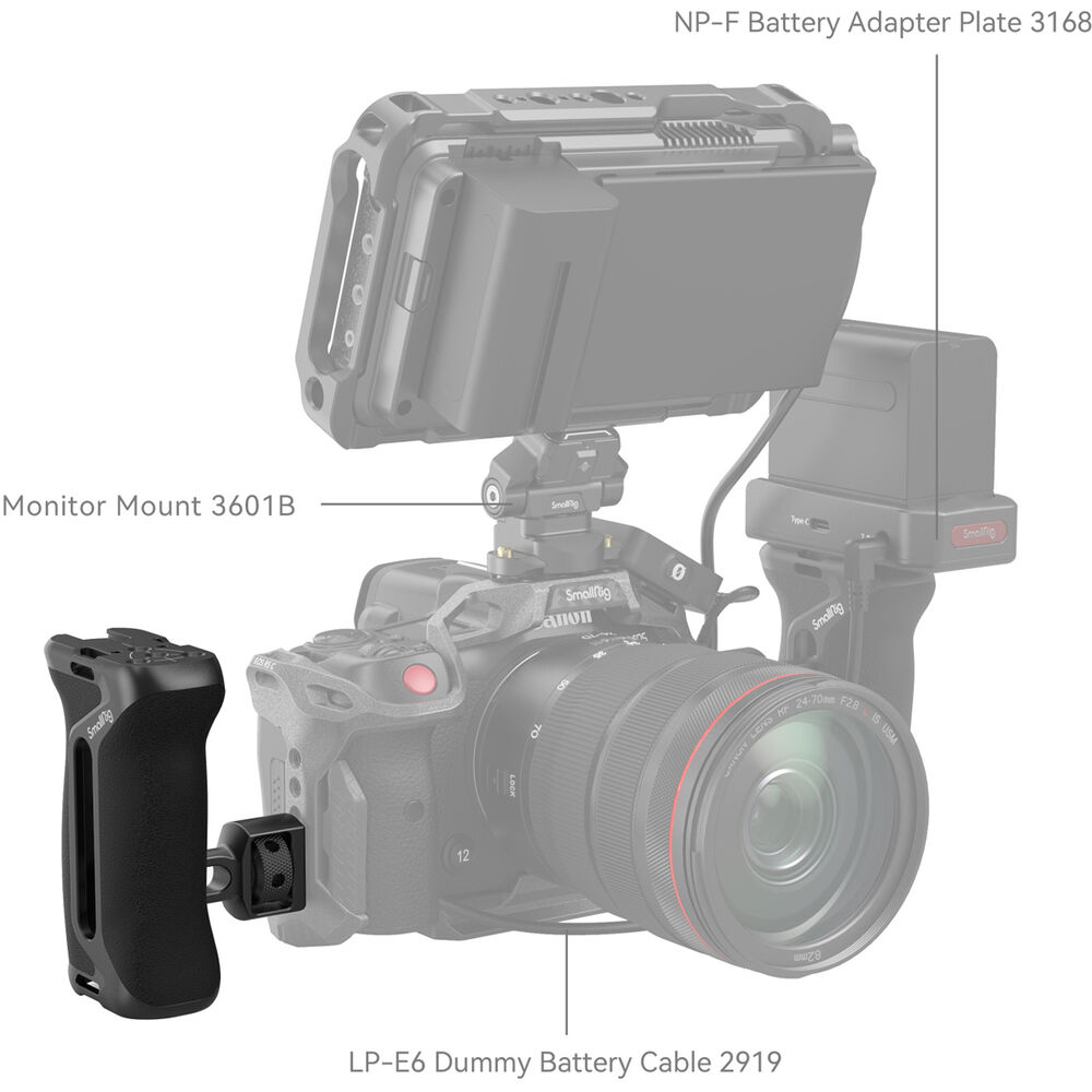 SmallRig Side Handle with Two-in-One Locating Screw 4346