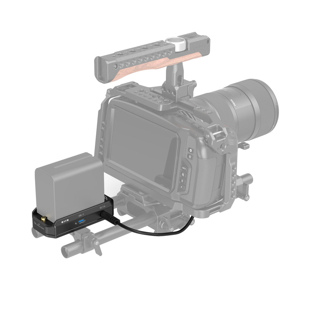 SmallRig NP-F Battery Adapter Mount Plate Kit for Canon EOS R5 / R5C and BMPCC 4K / 6K /