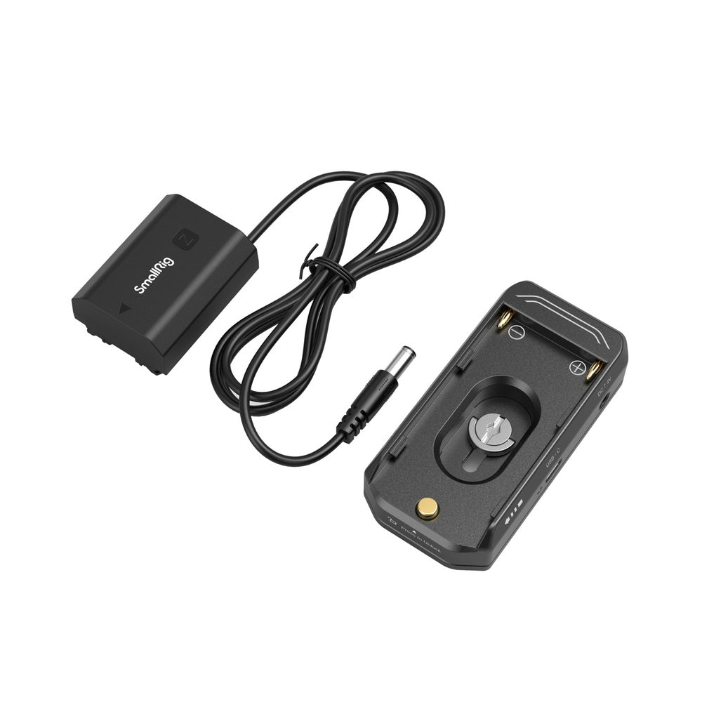 SmallRig NP-F Battery Adapter Mount Plate Kit with NP-FZ100 Dummy Battery Power Cable i