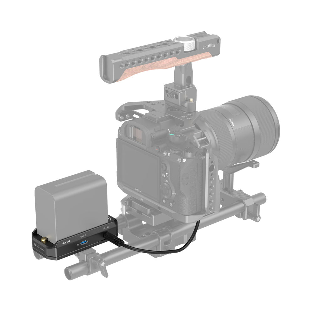 SmallRig NP-F Battery Adapter Mount Plate Kit with NP-FZ100 Dummy Battery Power Cable i