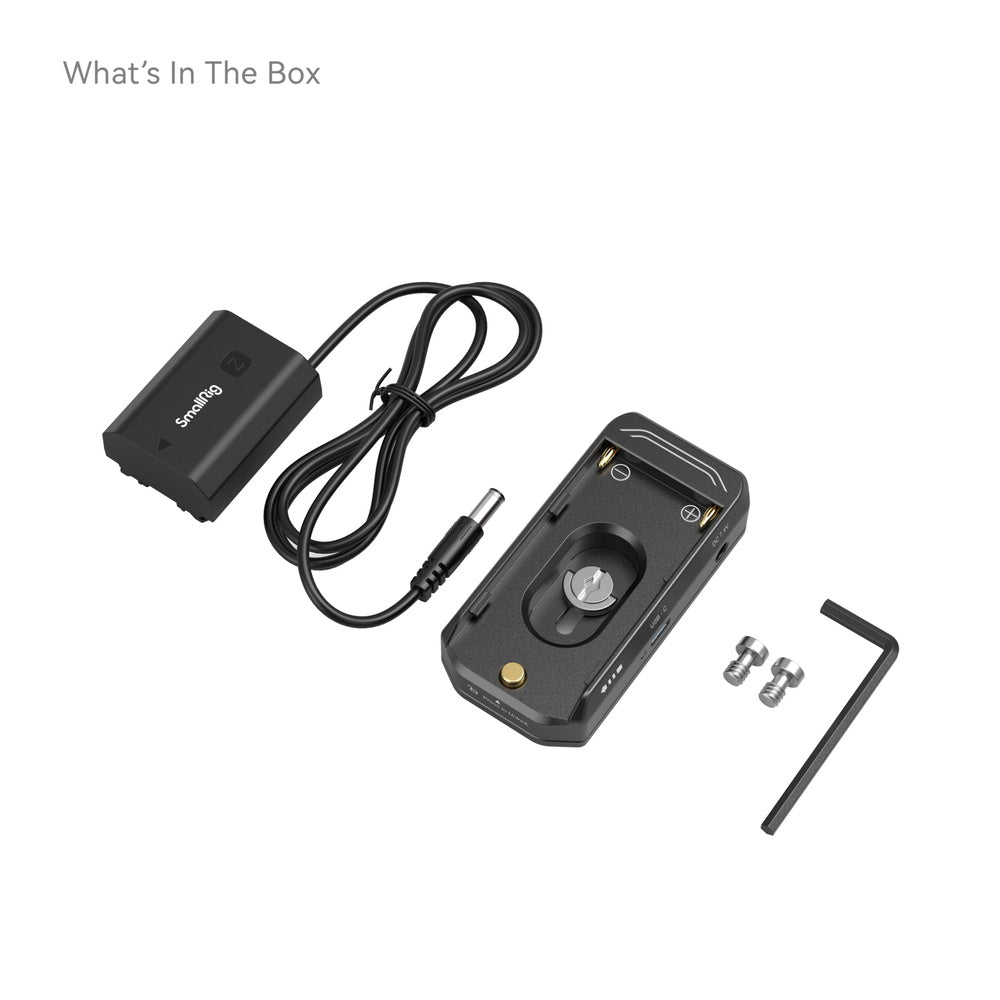 SmallRig NP-F Battery Adapter Mount Plate Kit with NP-FZ100 Dummy Battery Power Cable i