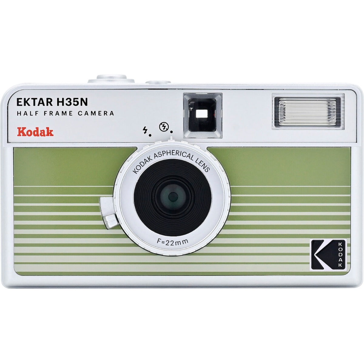 Kodak Ektar H35N Half Frame Camera - Striped Green 