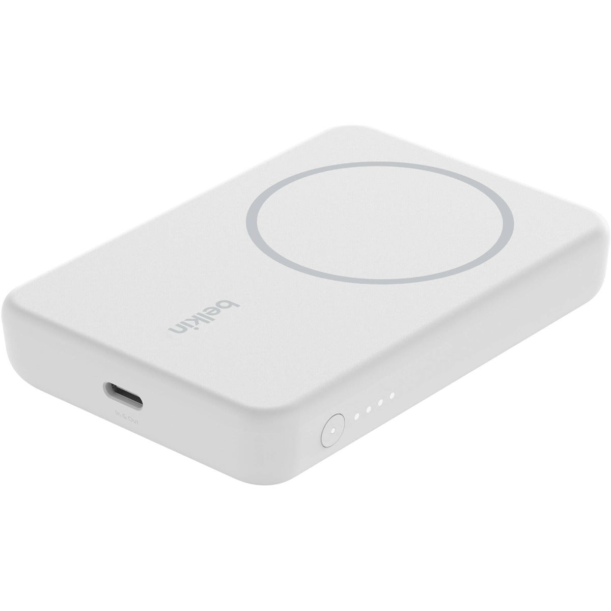 Belkin BoostCharge 5K Magnetic Wireless Power Bank with Stand (White)