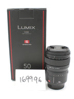 Parts Only Panasonic Lumix Pro S 50mm f/1.4 Lens, Non-Working No Focus  S/N:XF0GH200023