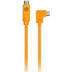 Tether Tools TetherPro Right Angle USB-C To USB-C 50cm Hi-Vis Orange. 