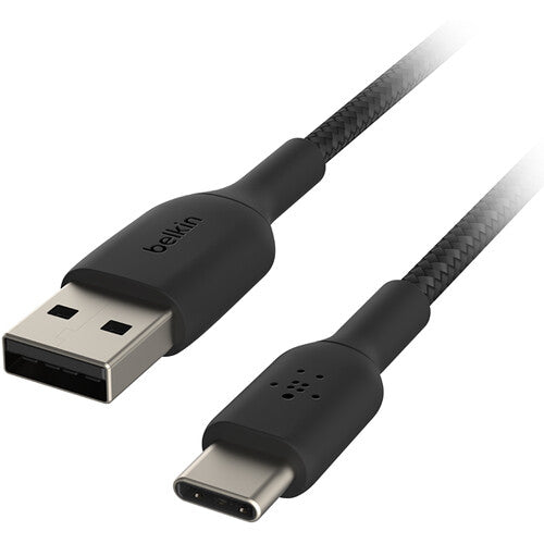 Belkin 2m USB-A to USB-C Braided Cable (Black) 