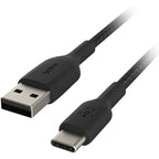 Belkin 2m USB-A to USB-C Braided Cable (Black) 