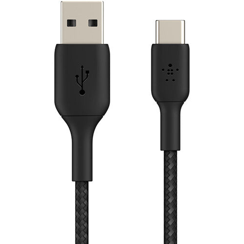 Belkin 2m USB-A to USB-C Braided Cable (Black) 