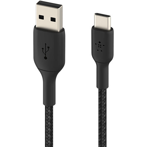 Belkin 2m USB-A to USB-C Braided Cable (Black) 