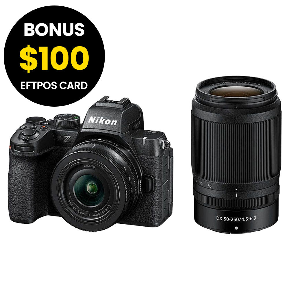 Nikon Z50 II Mirrorless Camera with 16-50mm & 50-250mm Lenses