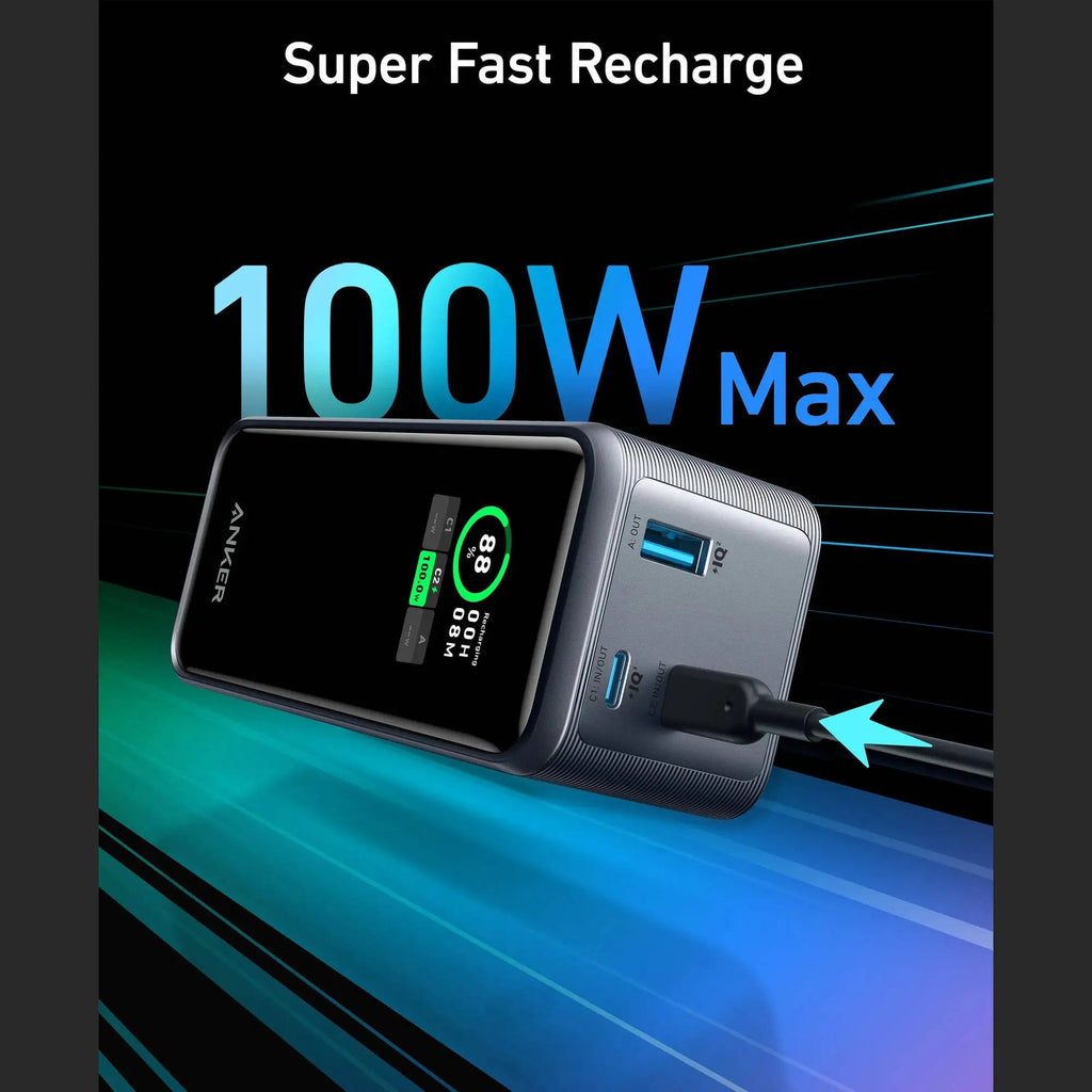 Anker Prime 20000mAh 200W Power Bank with 100W Charging Base Bundle