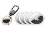 Apple AirTag 4 Pack with Magnetic Metal Cover Key Ring (Gold)